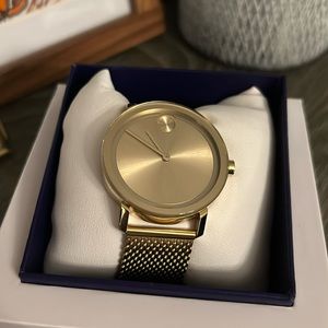 Movado watch new! Gold